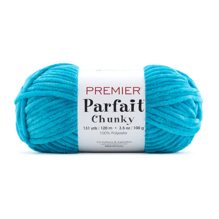 Premier Yarns Parfait Chunky Chenille Yarn - 3 Pack with Tapestry Needles, Super Bulky #6, Oeko-TEX Certified, 131 Yards Each (Parent)