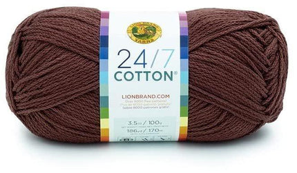 Lion Brand Yarn - 24/7 Cotton - Six Skein Assortment (Olive Tree)