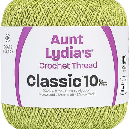 Coats & Clark Aunt Lydia's Crochet Thread Cotton Classic 10-6 Skein Assortment (Brights)