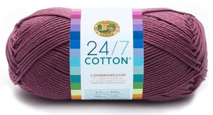 Lion Brand Yarn - 24/7 Cotton - 6 Skein Assortment (Mix 7)
