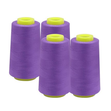 EVERLOCK Serger Thread – 4 Cones, 3000 Yards Each – 40 Weight, 2-Ply Spun Polyester – Strong, Low-Lint Overlock Thread for Serger Machines – All-Purpose Sewing & Finishing (Rust)