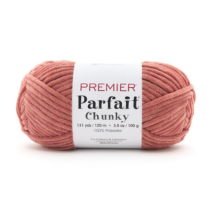 Premier Yarns Parfait Chunky Chenille Yarn - 3 Pack with Tapestry Needles, Super Bulky #6, Oeko-TEX Certified, 131 Yards Each (Parent)