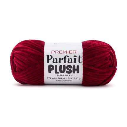 Premier Yarns Parfait Plush Thicker Super-Bulky 3-Pack with Tapestry Needles, 100% Polyester #6 Weight Skeins for Crochet Amigurumi and Soft Toys, 522 Yds