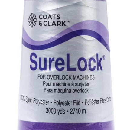 Coats & Clark - SureLock Serger Thread - 4 Cones (Purple, Tangerine, Bahama, Bright Fuschia)