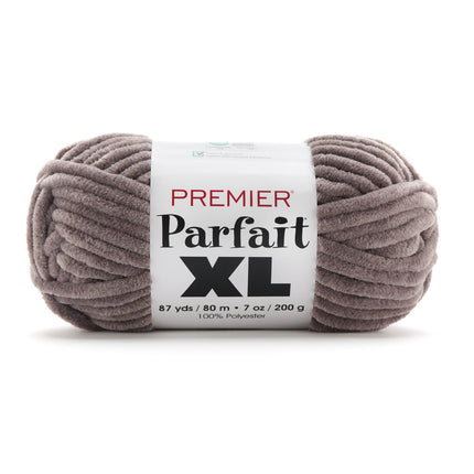 Premier Yarns Parfait XL Chenille Yarn 3-Pack with Tapestry Needles, 100% Polyester Jumbo #7 Weight Bulky Skeins for Crochet Amigurumi and Giant Plush Toys, 261 Yds Total (Parent)