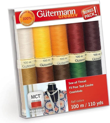 Gutermann 10 Spool Thread Set - Sew All - Fall