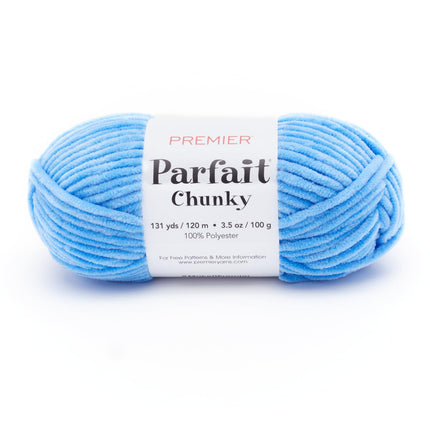 Premier Yarns Parfait Chunky Chenille Yarn - 3 Pack with Tapestry Needles, Super Bulky #6, Oeko-TEX Certified, 131 Yards Each (Parent)