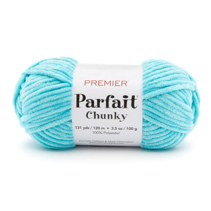 Premier Yarns Parfait Chunky Chenille Yarn - 3 Pack with Tapestry Needles, Super Bulky #6, Oeko-TEX Certified, 131 Yards Each (Parent)