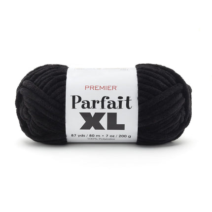 Premier Yarns Parfait XL Chenille Yarn 3-Pack with Tapestry Needles, 100% Polyester Jumbo #7 Weight Bulky Skeins for Crochet Amigurumi and Giant Plush Toys, 261 Yds Total (Parent)
