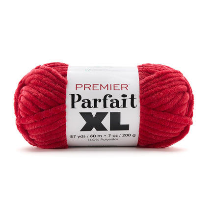 Premier Yarns Parfait XL Chenille Yarn 3-Pack with Tapestry Needles, 100% Polyester Jumbo #7 Weight Bulky Skeins for Crochet Amigurumi and Giant Plush Toys, 261 Yds Total (Parent)