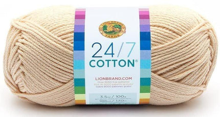 Lion Brand Yarn - 24/7 Cotton - Six Skein Assortment (Olive Tree)