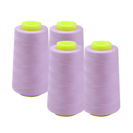 EVERLOCK Serger Thread – 4 Cones, 3000 Yards Each – 40 Weight, 2-Ply Spun Polyester – Strong, Low-Lint Overlock Thread for Serger Machines – All-Purpose Sewing & Finishing (Rust)