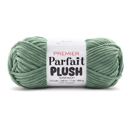 Premier Yarns Parfait Plush Thicker Super-Bulky 3-Pack with Tapestry Needles, 100% Polyester #6 Weight Skeins for Crochet Amigurumi and Soft Toys, 522 Yds