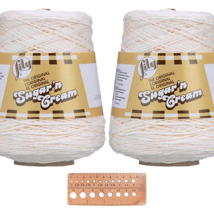 Lily Sugar 'n Cream Cotton Yarn - 2 Cones