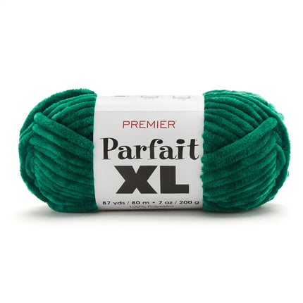 Premier Yarns Parfait XL Chenille Yarn 3-Pack with Tapestry Needles, 100% Polyester Jumbo #7 Weight Bulky Skeins for Crochet Amigurumi and Giant Plush Toys, 261 Yds Total (Parent)