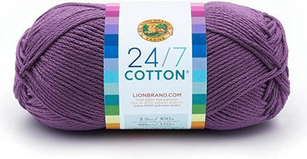 Lion Brand Yarn - 24/7 Cotton - 6 Skein Assortment (Mix 10)