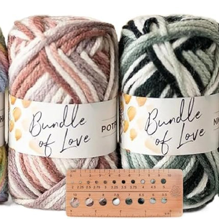 Lion Brand Yarn - Bundle of Love Minis (Assorted 6 Pack)