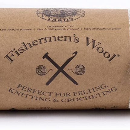Lion Brand Yarn - Fishermen's Wool - 3 Pack with Pattern Cards