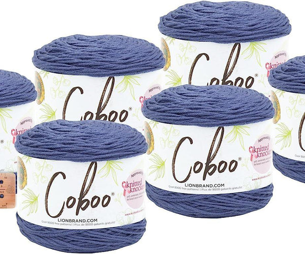 Lion Brand Yarn - Coboo - 6 Pack with Needle Gauge (Admiral) – Craft Bunch