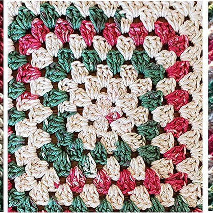 Lily Sugar 'n Cream Yarn Bundle Plus Bamboo Knitting Gauge 100% Cotton Worsted #4 Weight (Mix 107)
