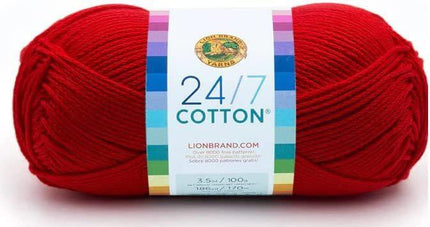 Lion Brand Yarn - 24/7 Cotton - 6 Skein Assortment (Mix 17)