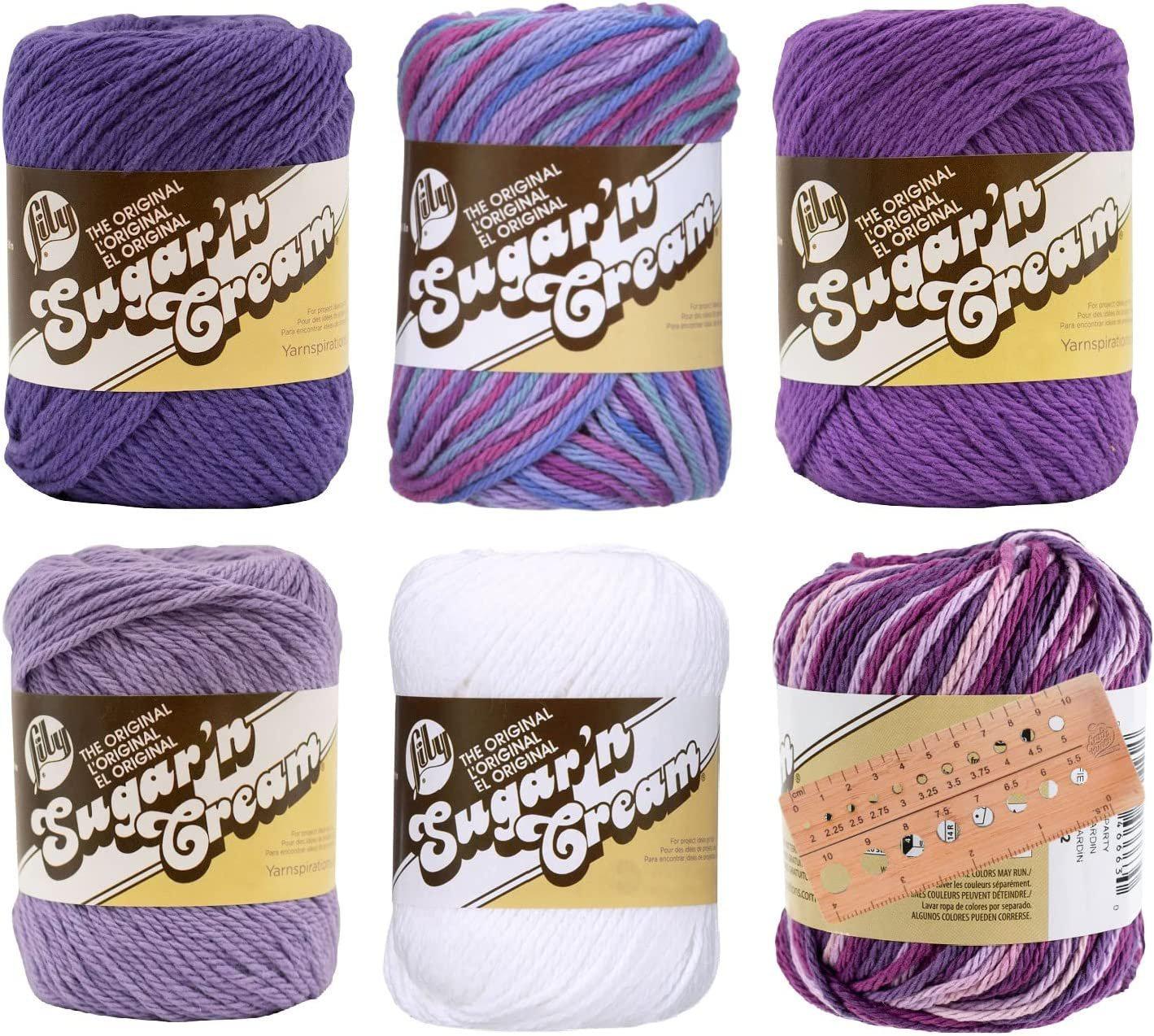 Sugar'N Cream Yarn - Solids-Hot Purple