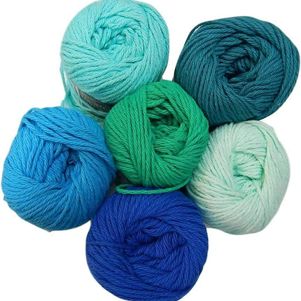Lily Sugar 'n Cream Yarn Bundle Plus Bamboo Knitting Gauge 100% Cotton Worsted #4 Weight (Mix 106)