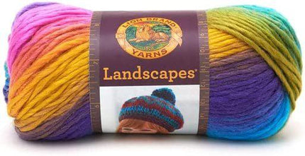 Lion Brand Yarn - Landscapes - 3 Pack with Pattern Cards (Apple Orchard)