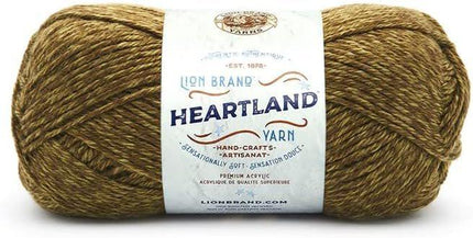Lion Brand Yarn - Heartland - 6 Skeins with Needle Gauge (Grand Canyon)