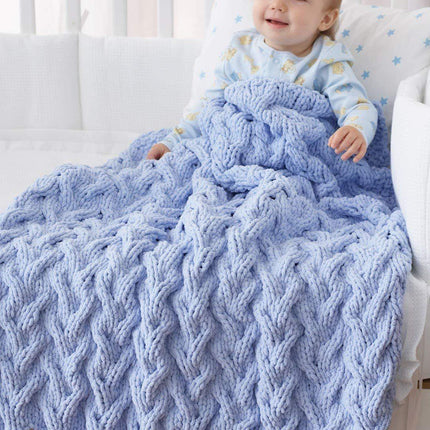 BERNAT Baby Blanket Yarn, 3.5oz, 6-PACK (Sail Away)