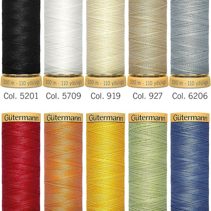 Gütermann Creativ 10 Reels of 100% Cotton, Multi-Coloured