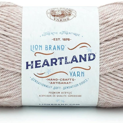 Lion Brand Yarn - Heartland - 6 Skein Assortment with Needle Gauge (Neutral)