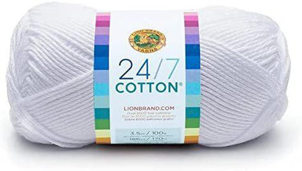 Lion Brand Yarn - 24/7 Cotton - 6 Skein Assortment (Mix 17)