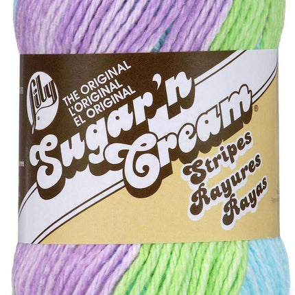 Lily Sugar 'n Cream Yarn Bundle 100% Cotton Worsted #4 Weight (Lily Mix 220)