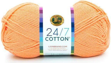 Lion Brand Yarn - 24/7 Cotton - 6 Skein Assortment (Jelly Beans)