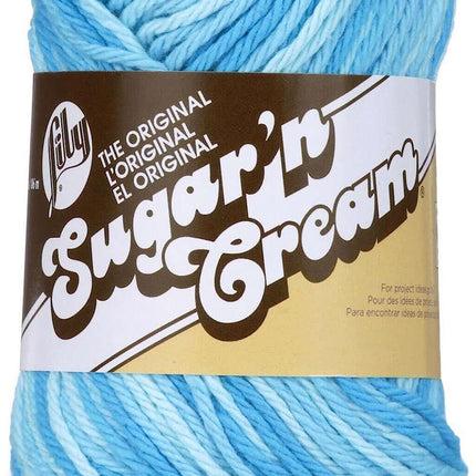 Lily Sugar 'n Cream Yarn Bundle 100% Cotton Worsted #4 Weight (Lily Mix 213)