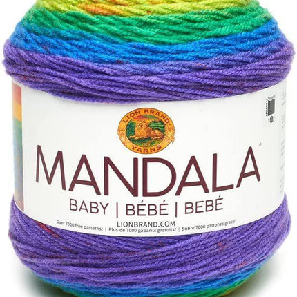 Lion Brand Yarn - Mandala Baby - 3 Pack with Pattern Cards (Parent)